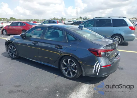 2025 Honda Civic Hybrid Sport/Sport Touring из США, поврежденный, VIN 2HGFE4F85SH330507